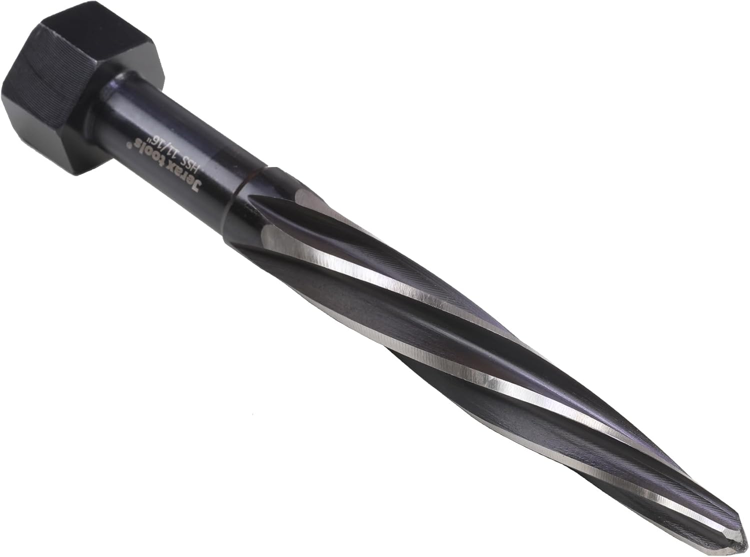 H.S.S Aligning Reamer, 13/16" Cutter Diameter with Hex Shank, Spiral Flute