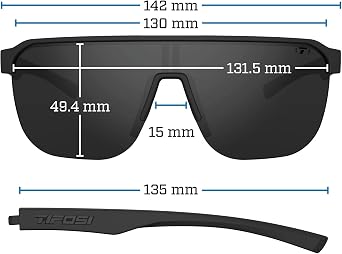 Tifosi Sanctum SL Half-Rim Sunglasses - Running, Cycling, Pickleball & Golf