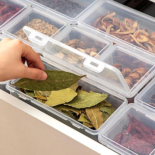 Miniatura 7 de Kichvoe Recipientes de almacenamiento sellados de plástico para condimentar pasta de espagueti hermética, paquete de 2