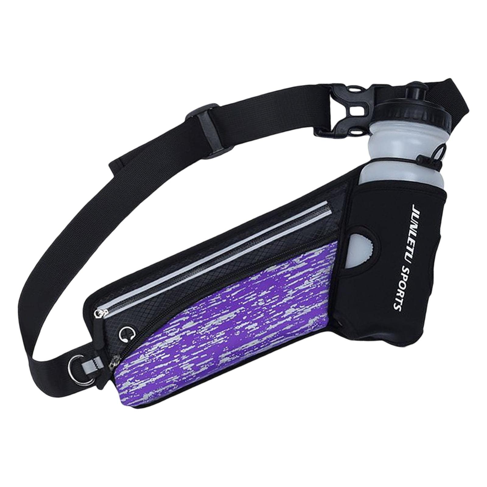 ™ Running Belt Fanny Pack Reflective Strips Waist Wallet for Workout Luminous Purple | Other Sporting Goods-image-45