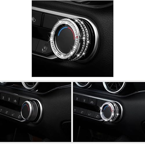 Miniatura 4 de Accesorios interiores brillantes para Nissan Sentra 2020 2021 2022 2023 2024 2025 accesorios de modificación de cristal de diamantes de imitación