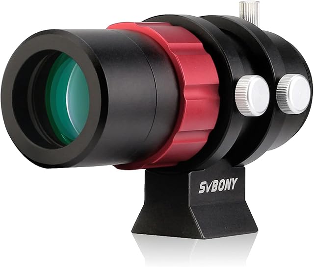 Svbony SV165 Finder Scopes for Telescopes,Finderscope, 30mm Mini Guide Scope with Helical Focuser F4 120mm Multilayer Coating Compatible with ZWO QHY Auto Guide Camera