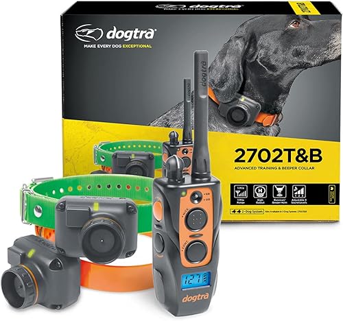 Dogtra 2702T&B Collar electrónico de entrenamiento de perros de largo alcance de 1 milla y 2 perros con sonido remoto para entrenamiento de perros disponible en Yaxa Venezuela