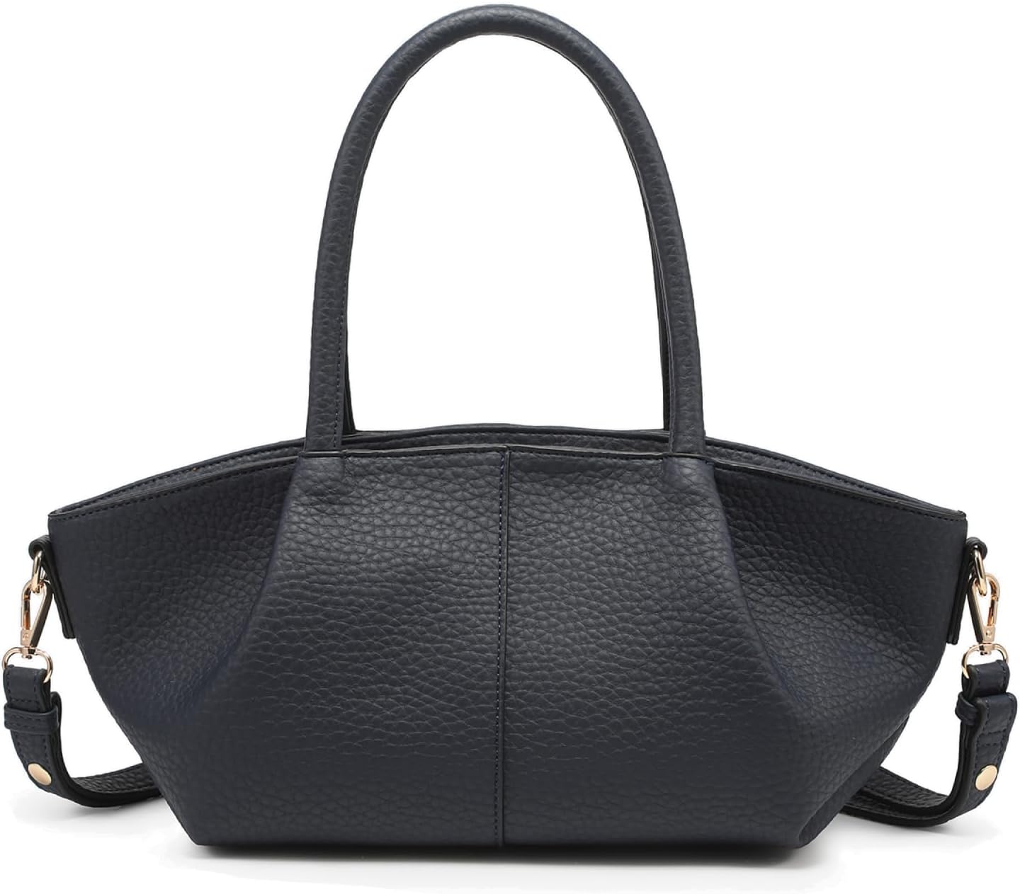 Karen Vegan Leather Shoulder Bag for Women Dual Handle Handbag Underarm Purse with Removable Crossbody Strap