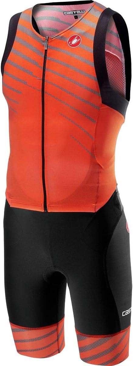 CASTELLI Free Sanremo Suit Sleeveless Orange