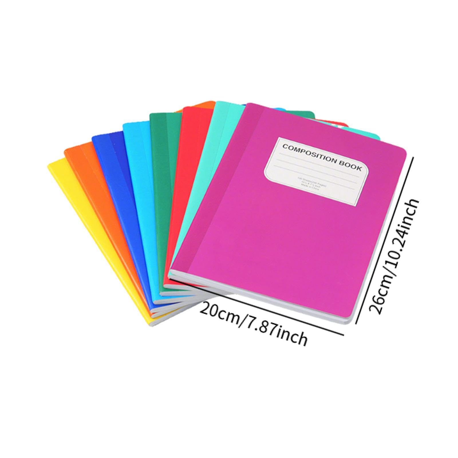 8 Pezzi Quaderno Blocco per Note Registro E Diario con Design Pulito E Minimalista Carta Liscia a Righe per Appunti Quotidiani Adatto per Ufficio Scu, Tinta Unita