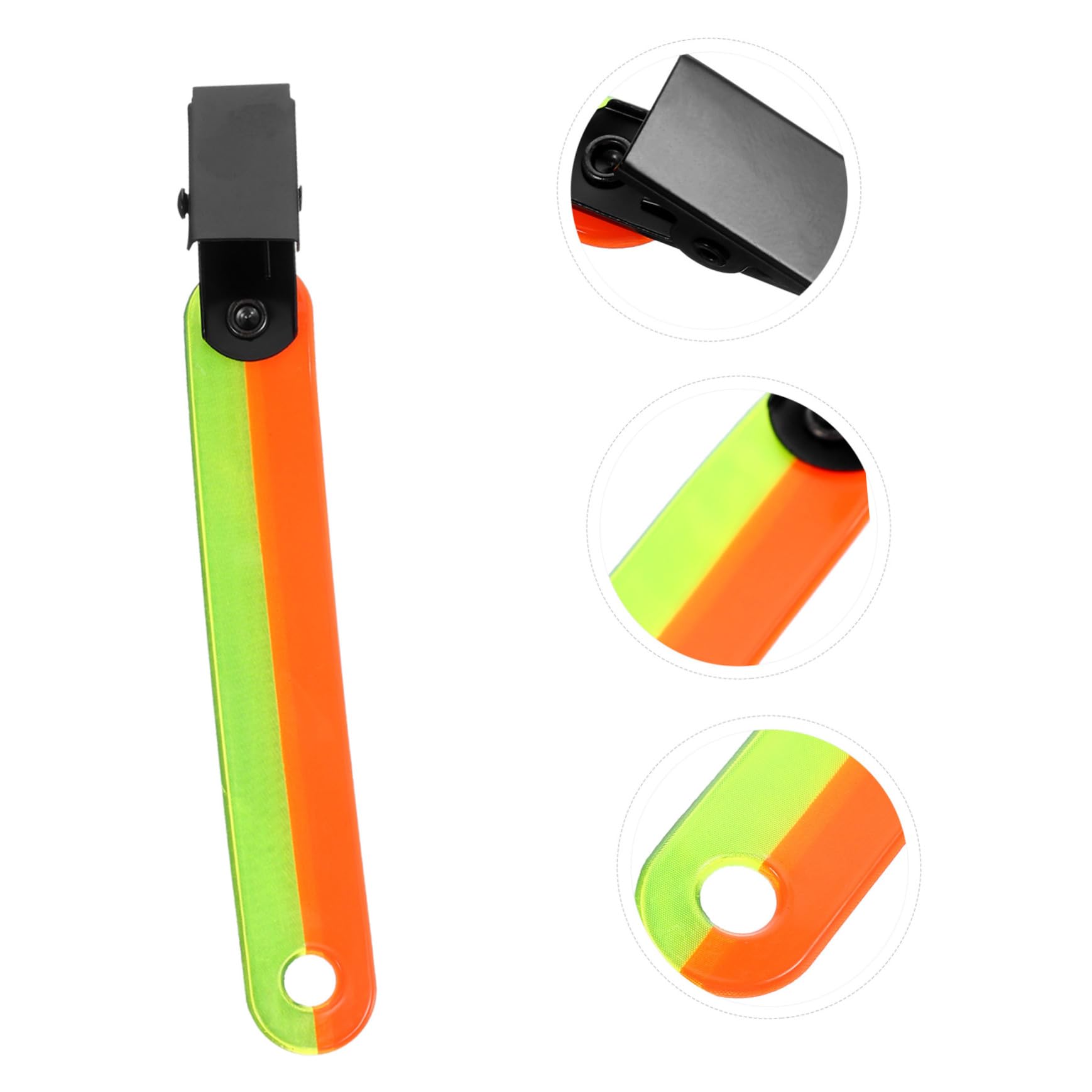 Kisangel Fluoreszierender Etikettenhalter Laufweste Laufgürtel Abwaschbare Marker Markierungsfahnen Für Umfragen Straße Leuchtclips Clips Zum Aufhängen Jagdzubehör PVC
