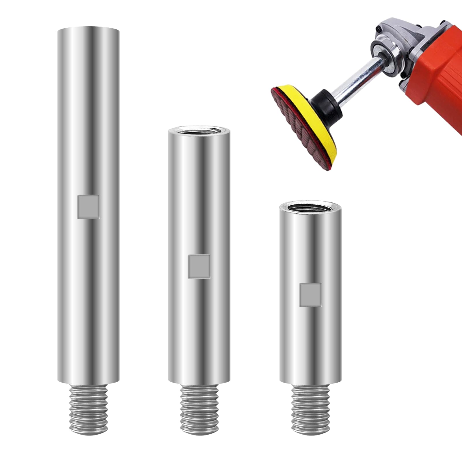 3 Pezzi M14 Prolunga Accessori per Smerigliatrice Angolare - 75mm, 100mm, 140mm Supporto Smerigliatrice Angolare