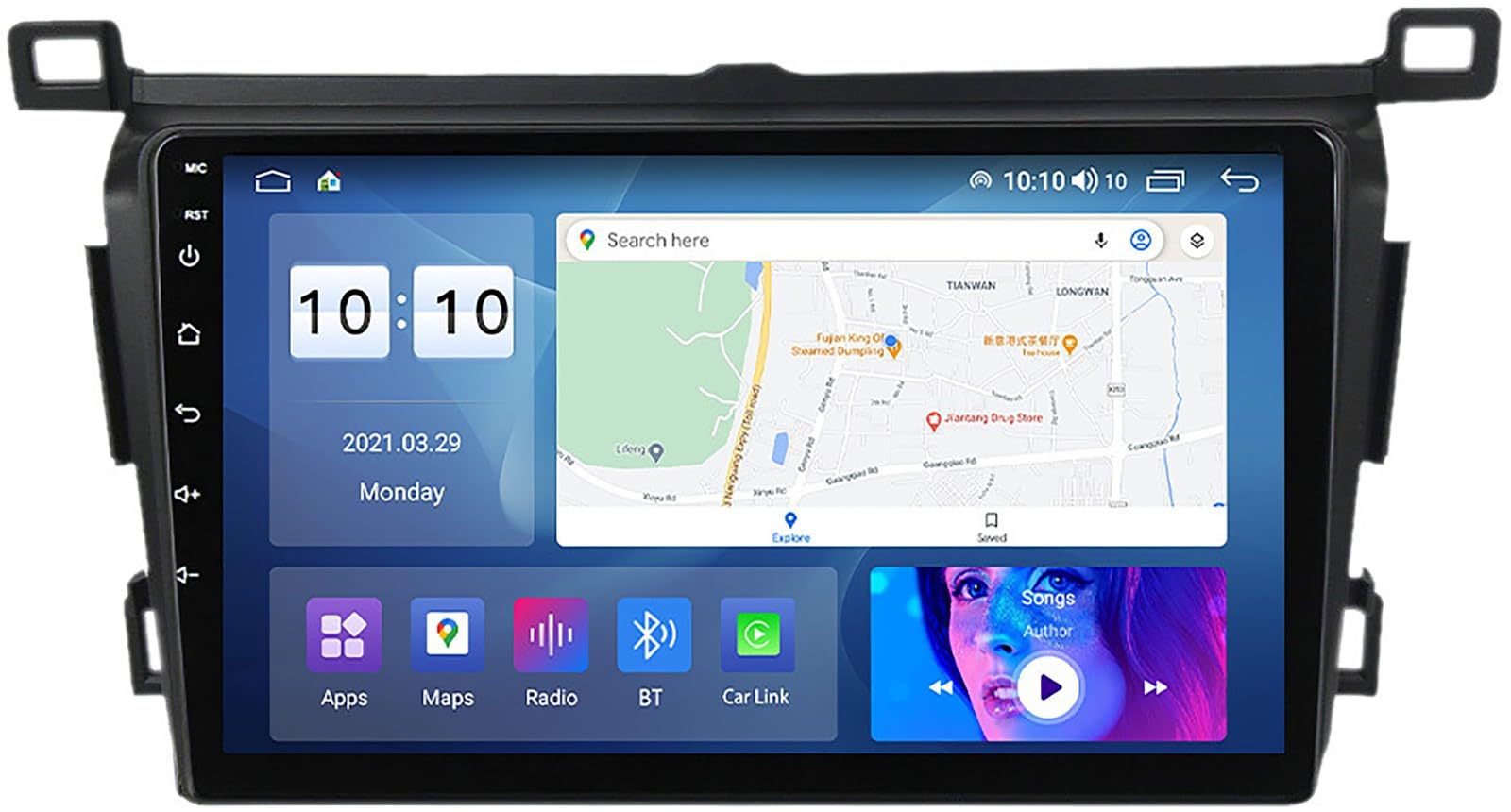Autorradio Android 12 de 9 pulgadas con GPS y radio RDS para Toyota RAV4 2013-2018 M200S