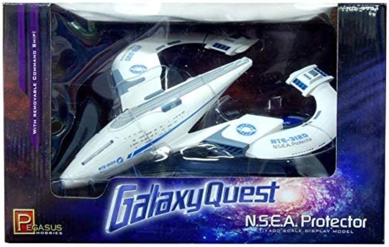 Galaxy Quest Prebuilt N.S.E.A. PROTECTOR Preassembled Model Ship NEW Movie NSEA 1/1400