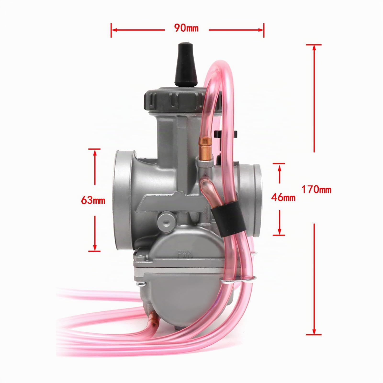 Carburateur PWK 36 mm pour moto de course, universel pour 300 cm³ à 400 cm³, pour moto de pit, dirt bike, motocross, enduro, sur/hors route, ATV, quad, scooter (36 mm)