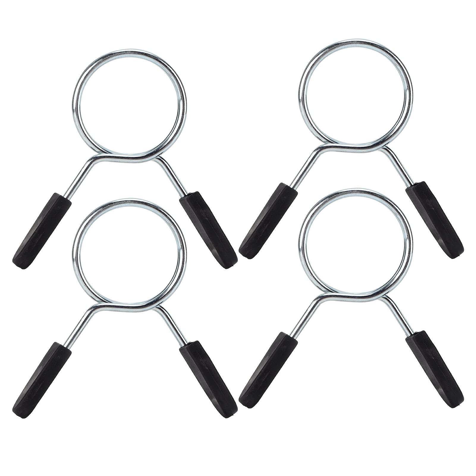 Heavy Duty Barbell Clamp Spring Collar Clips for Secure Weightlifting, Weightlifting Spring Clip, Gym Barbell Lock, Secure Dumbbell Collar Clip (48mm)