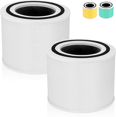Paquete de 2 filtros de repuesto Core 300 compatibles con LEVOIT Core 300 y Core 300S VortexAir purificador de aire, filtro de grado H13 Core 300S