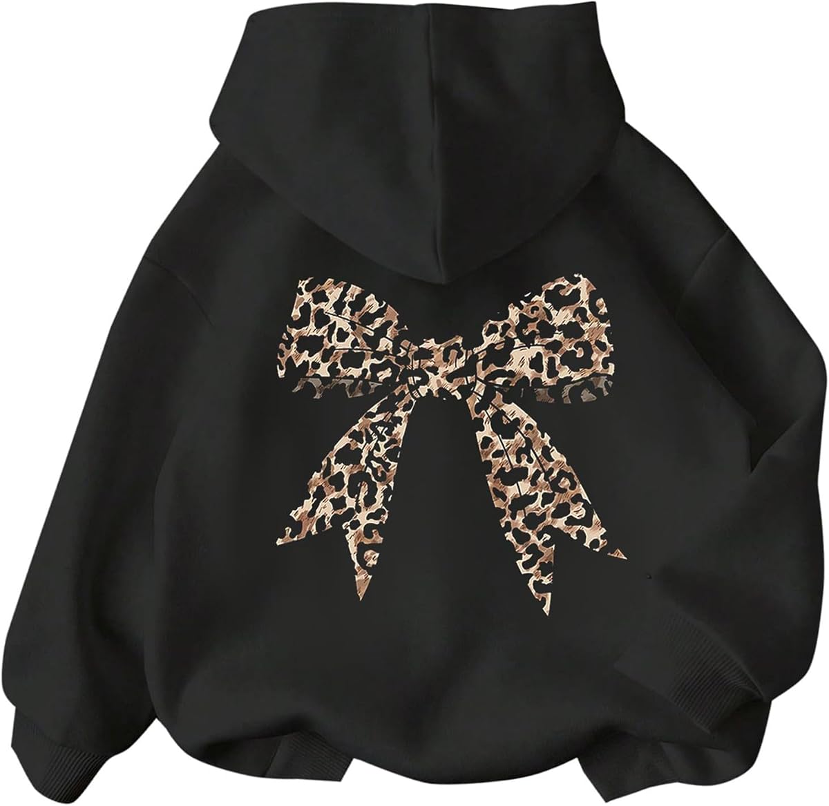 Sudadera con capucha para niñas con estampado grueso