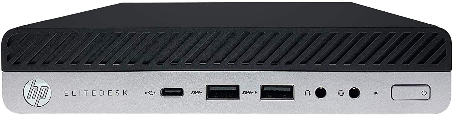 HP ProDesk 400 G4 Mini Desktop Computer - 3.1 GHz Intel Core i3-8100T Quad-Core - 256GB SSD - 8GB DDR4 - Windows 11 pro (Renewed)
