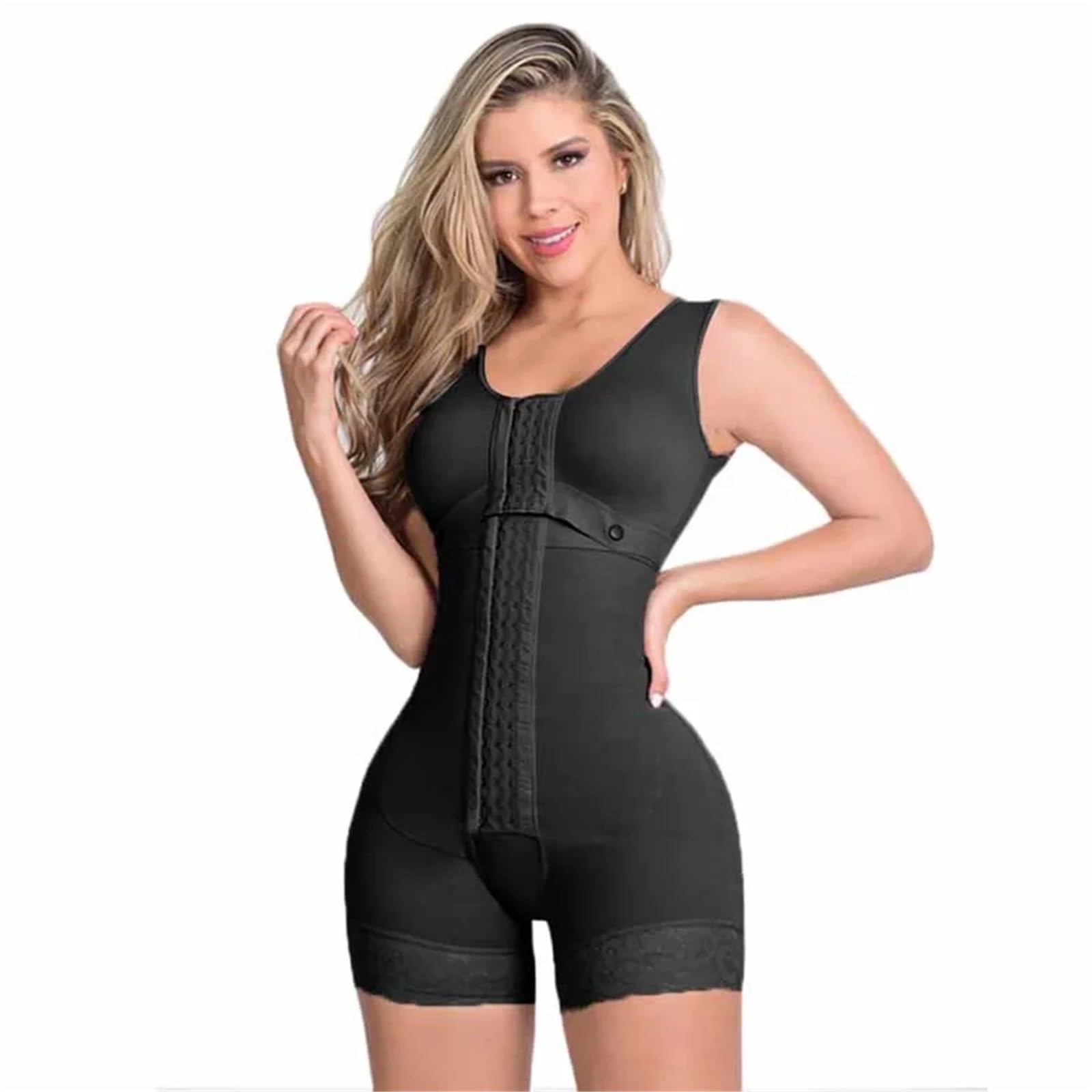 Body Moldeador con Control de Barriga for Mujer, Faja modeladora, Alta compresión Gancho y Ojo, Adelgazante para Mujer