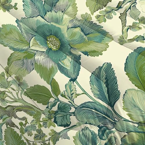Edredon microfibre doux confortable au fini Jardin Classique raffiné - 4