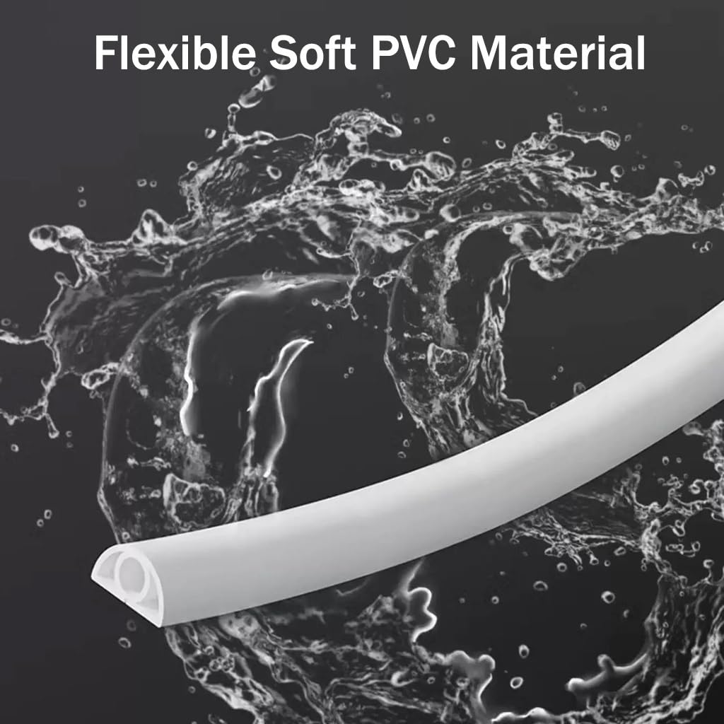 Gestión De Cables Debajo del Escritorio, Cubrecables De Suelo Autoadhesivo De PVC Blando, Evita Tropiezos, Canal Interior: 10 Mm / 0,39 Pulgadas(Blanco,1M)