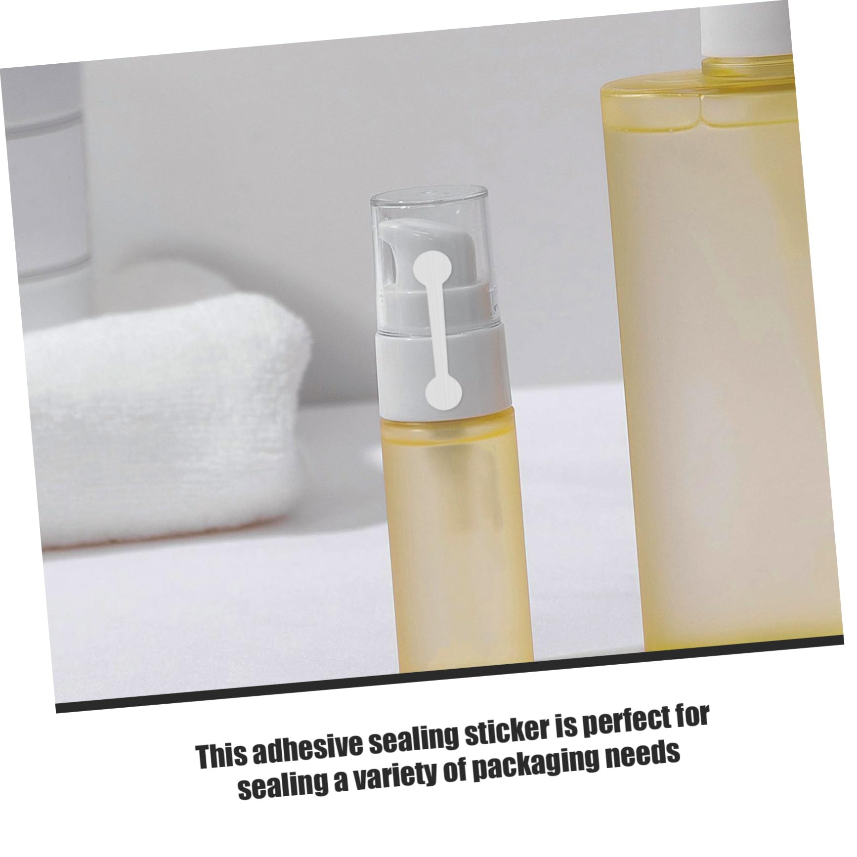VILLCASE 2500pezzi Per Cosmetici Adesive Antimanomissione Per Bottiglie Per Confezioni e Sigillature