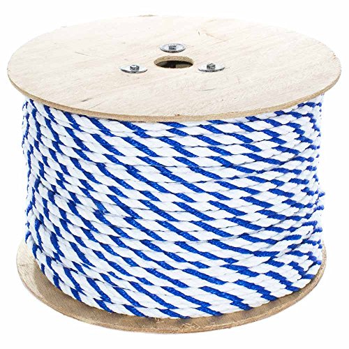 Golberg cuerda trenzada de polipropileno para alberca (14 pulgadas 34 pulgadas) 3 hebras de cuerda de polipropileno – Cuerda de utilidad ligera – para líneas de seguridad, pistas de piscina, más