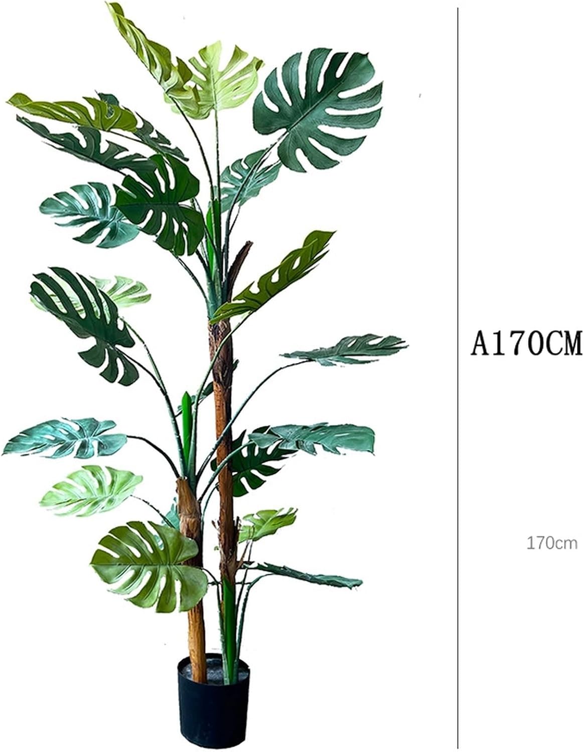 フェイクグリーン 観覧植物 人工観葉樹 フェイクモンステラ オフィス 室内 屋内 インテリア 大型 鉢付き 【技】 おしゃれ オフ