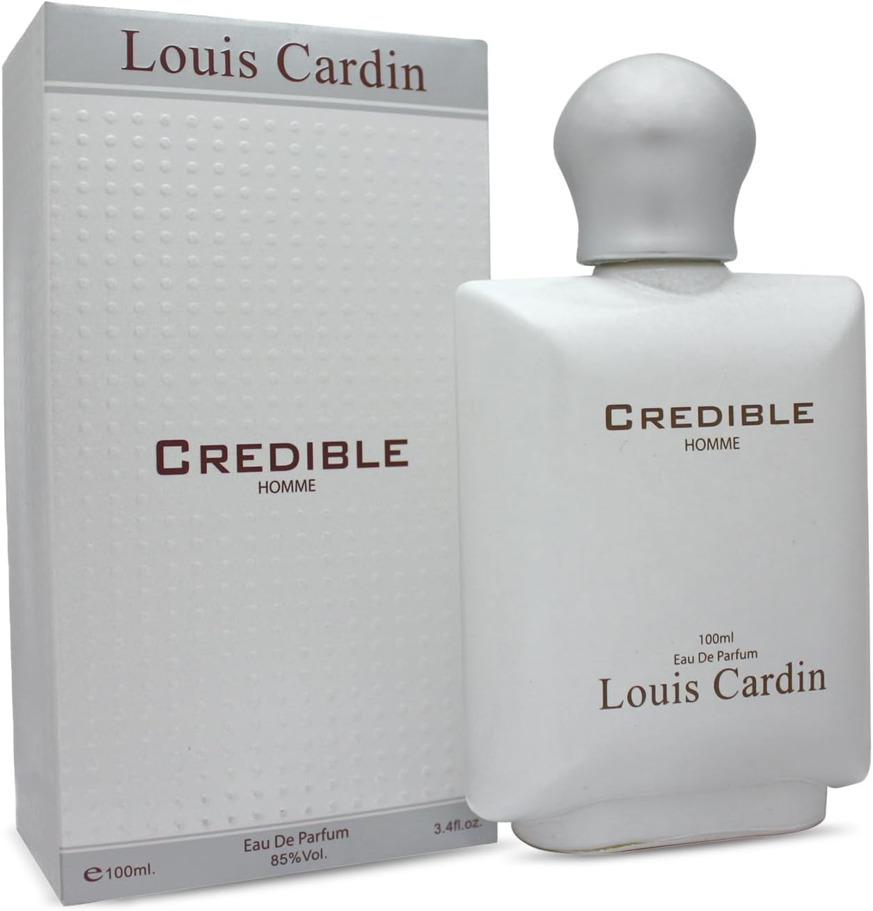 Louis Cardin Credible Homme EDP 100 ml – Floral Woody Musk Men’s Perfume with Bergamot, Rose & Amber – Long‑Lasting Fragrance