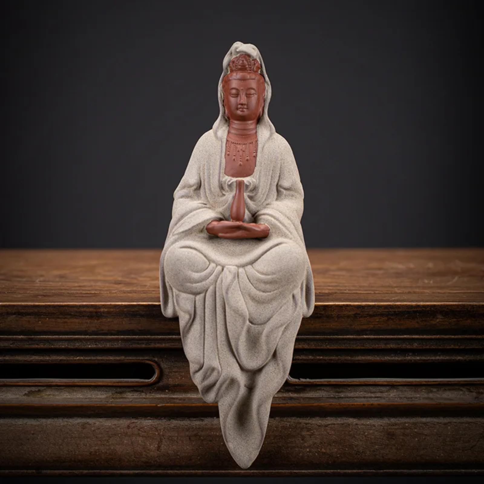 Bouddha Guanyin porcelaine ZenMood pour réduire le stress par la décoration intérieure