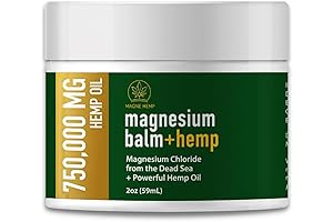 Magnesium Cream for Pain + Hemp - 10,000 mg Hemp Balm