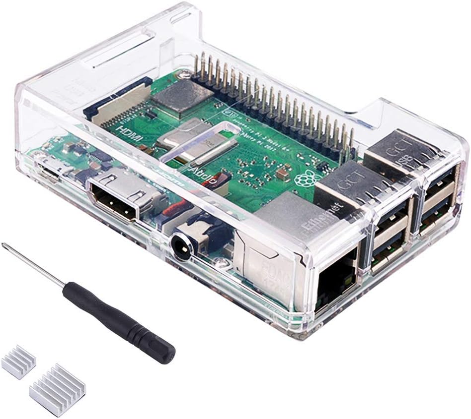 Case for Raspberry Pi 2 Model B Raspberry Pi 3 Model B B+(Transparent)