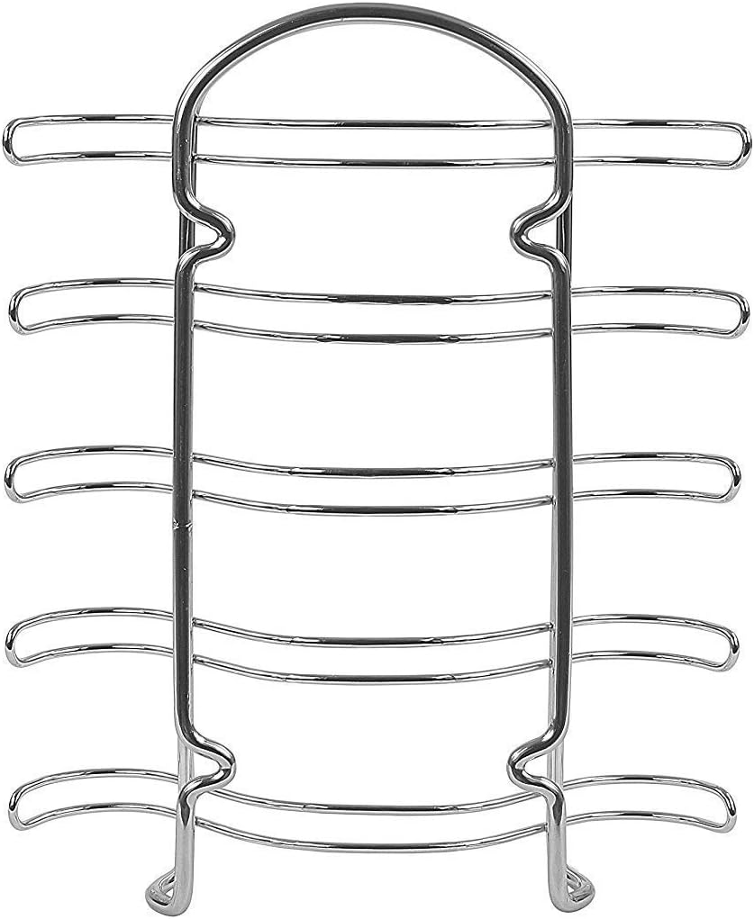Spectrum Diversified Under The Shelf Mug Holder, Optional Mounting Slides Over Kitchen Cabinet Shelves, Holds Up to 8 Coffee Mugs & Tea Cups, 10 x 8.5 x 3 inches, Chrome