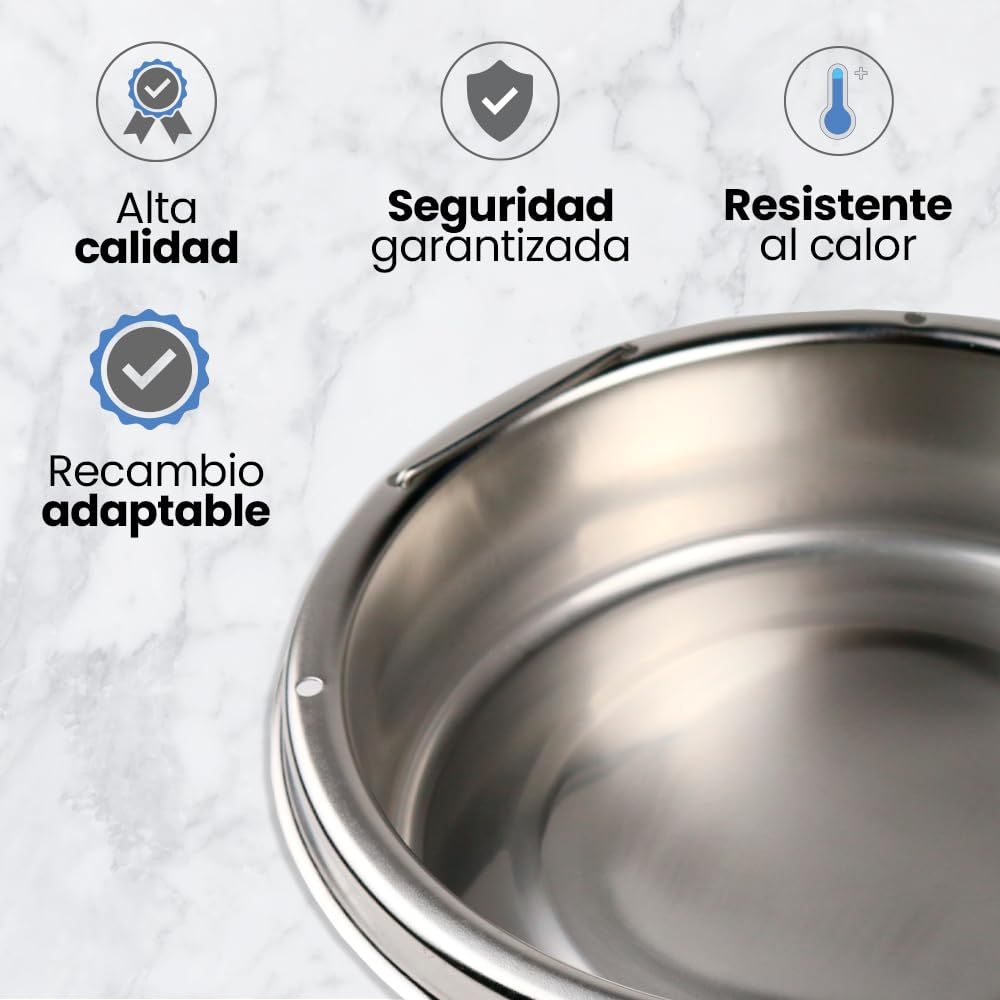 ANAKEL HOME Cestillo de Acero Inoxidable para Cocinar en Olla a Presión Compatible con Duromatic de 24cm | Cesto para Cocinar al Vapor Apto para Lavavajillas