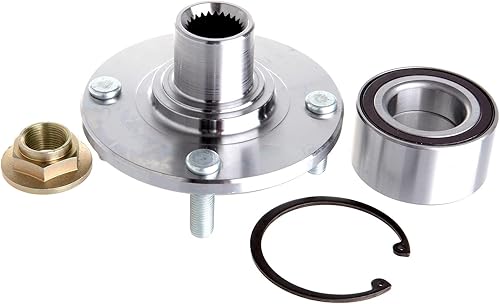 SCITOO Rodamiento de rueda delantera 2000-2011 para Focus 518510 Nuevo conjunto de cubo de rueda izquierda o derecha 4 lengüetas con ABS 1 unidad