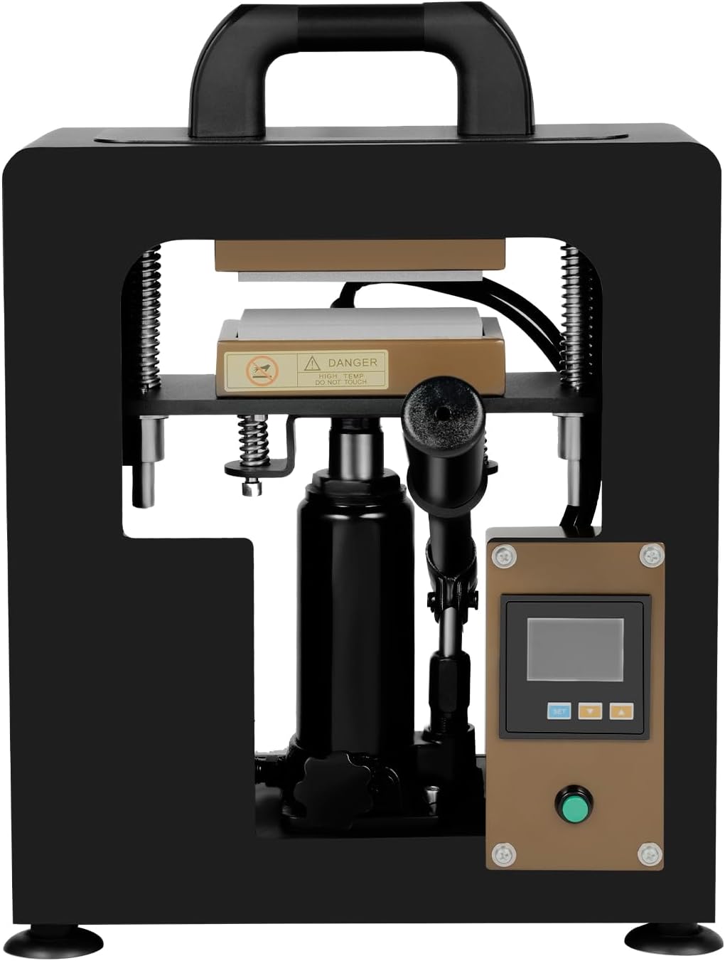 Máquina Termofijadora Hidráulica 10T con Manómetro 900W LCD