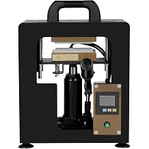 10T Hydraulic Heat Press Machine with Pressure Gauge, 900W Hydraulic Jack Heat Press Machine with LCD Display, 0-400F Heating Presser Machines, for Home & Shop Use