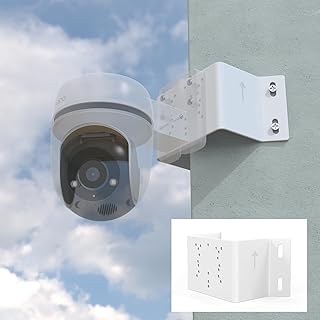 Koroao Suporte de canto de metal para câmera de segurança TP-Link Tapo Outdoor Pan/Tilt Wi-Fi (C530WS C520WS/C510W/C500/C5...
