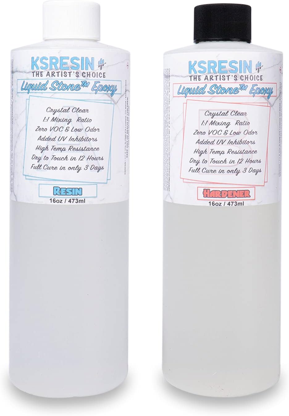 Liquid Stone Clear Countertop Epoxy Resin Coating - 32oz Kit