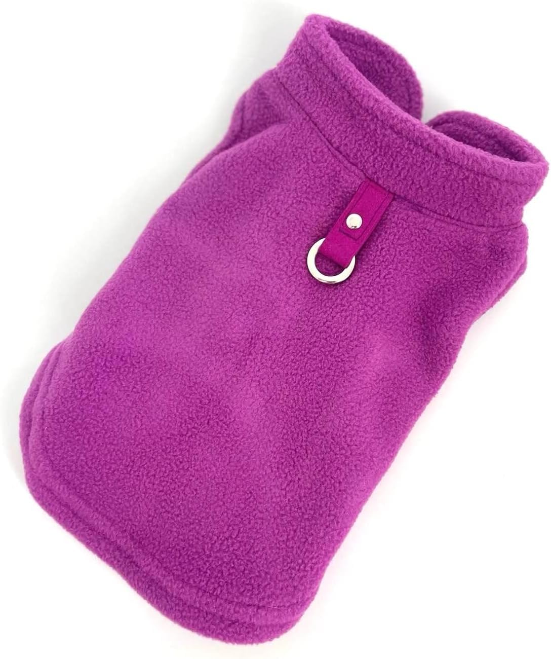 JACKO & CO, Fleece Vest Dog Sweater with Leash Ring, Soft, Warm & Lightweight Pullover Coat for Small & Medium Dogs - Image 2