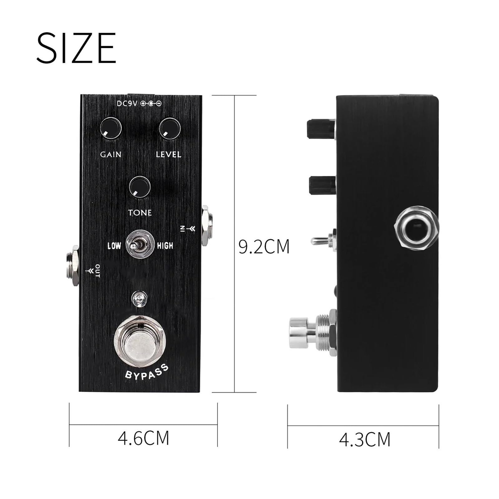 Akcesoria Overdrive True Bypass Do Pedałów Efektowych Gitary Elektrycznej