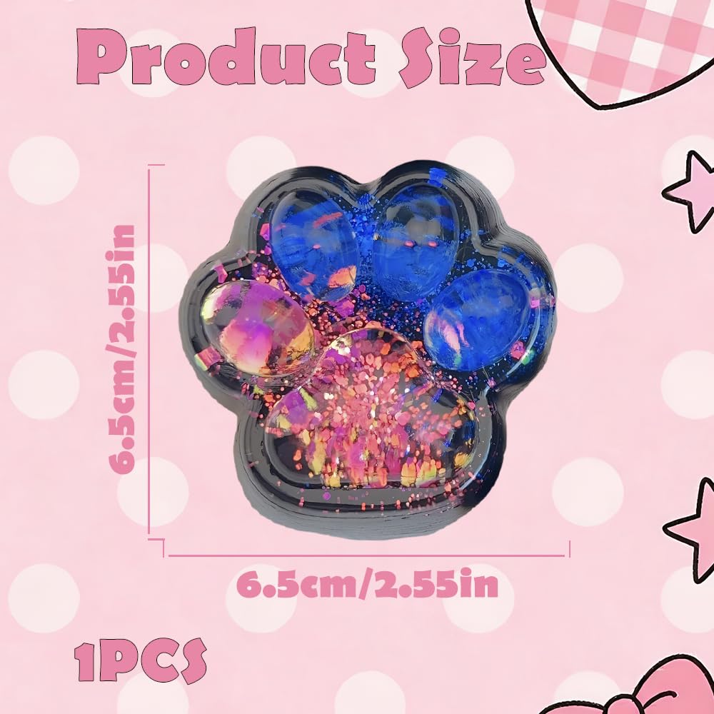 Cat Paw, Starry Sky Cat Paw - Taba Paw, Taba Paw for Adults Party Favors (Red and Blue), 6.5 cm (L) x 6.5 cm (W) x 6.5 cm (H) - Image 2