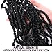 FASHION IDOL Nu Faux Locs Crochet Hair 18 Inch Natural Wavy Soft Locs Crochet Hair 6 Bundles Crochet Dreadlocks Extensions for Black Women NATURAL BLACK (1B)