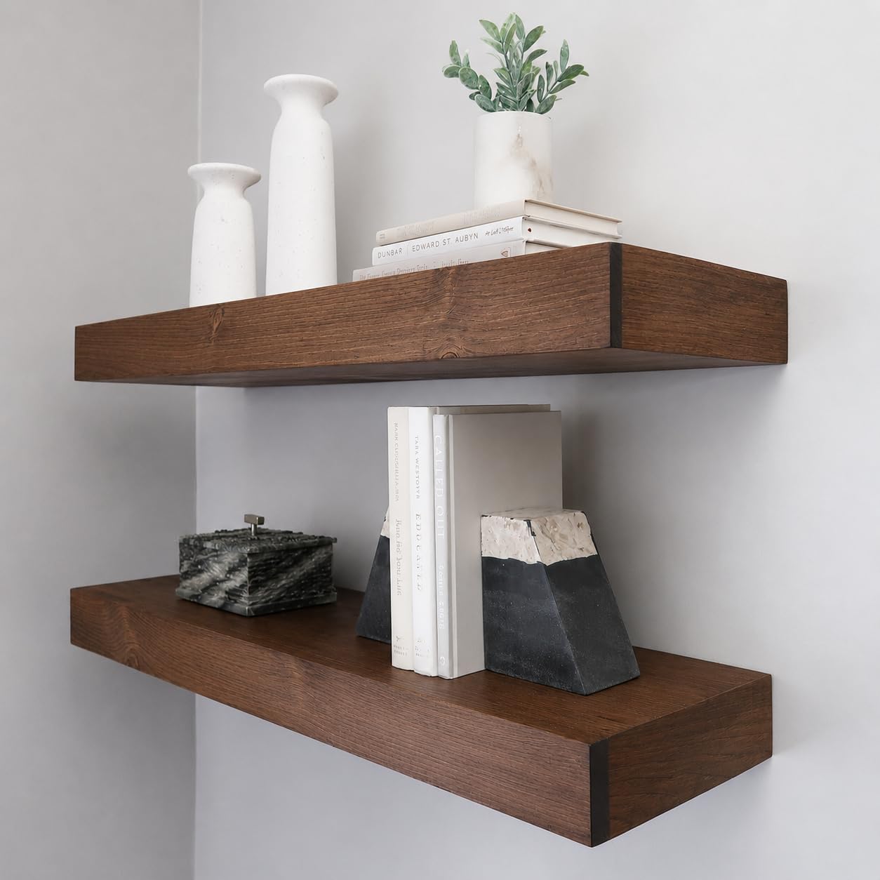 Rustic Pine Floating Shelf 3" Thick