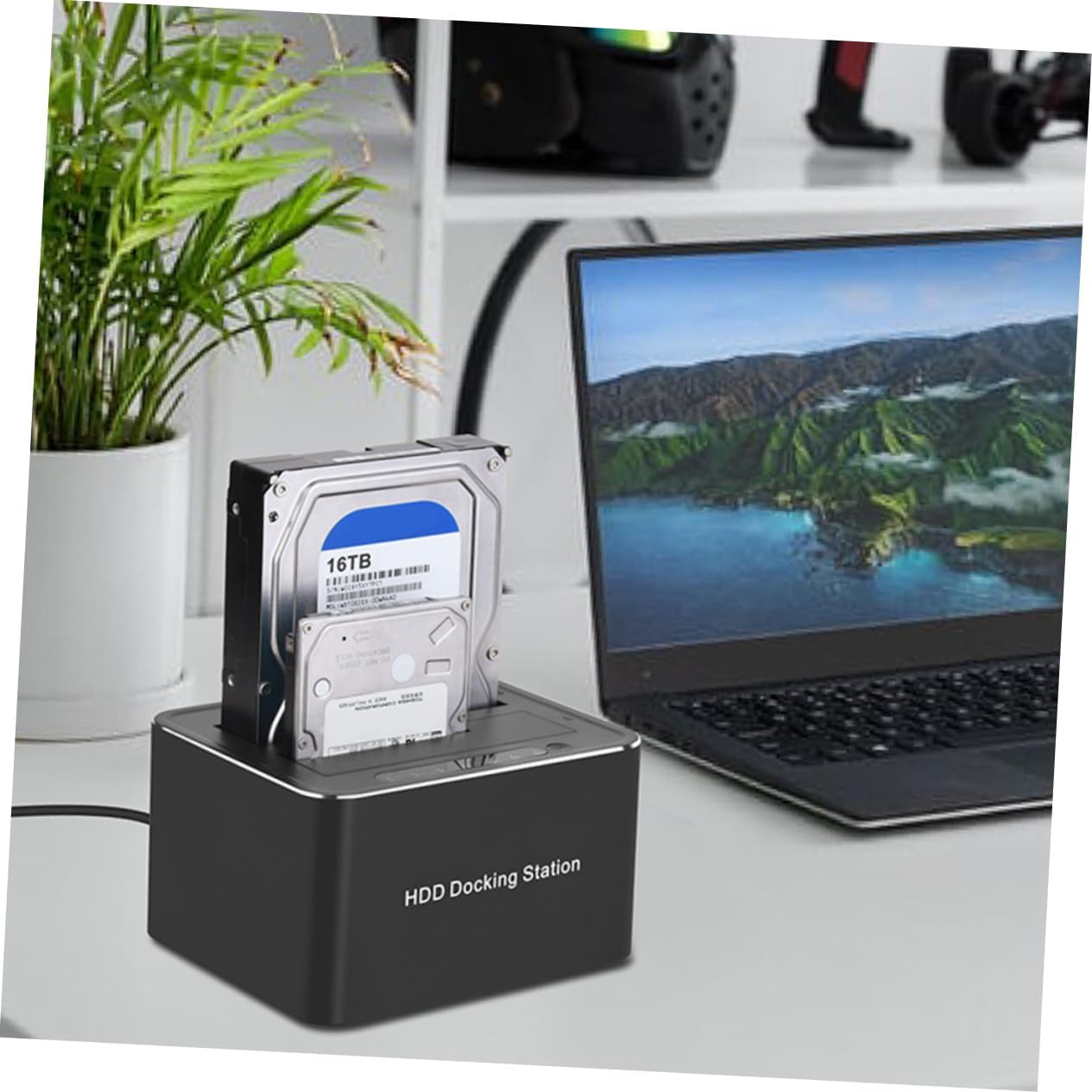 Hard Drive Dock for Ssd Offline Cloning Function USB Uasp Supports up to Compatible
