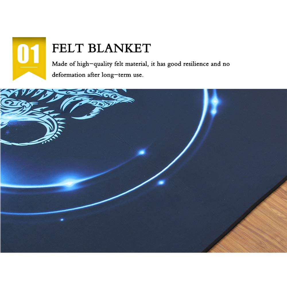 YUANZHOU Alfombrillas Antideslizantes Manta Cuadrada A Prueba De Sonido para Bombo Caja Y Otros Componentes del Conjunto De Núcleo Mat (160 Cm * 120 Cm),A