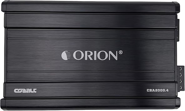 Orion Cobalt Series CBA2000.4 High Efficiency 4-Channel Class A/B Amplifier for Car Audio Stereo - 2000W Max, 300W RMS, 2/4 Ohm Stable, Adjustable Low/High Pass, Bass Boost, MOSFET Power Supply