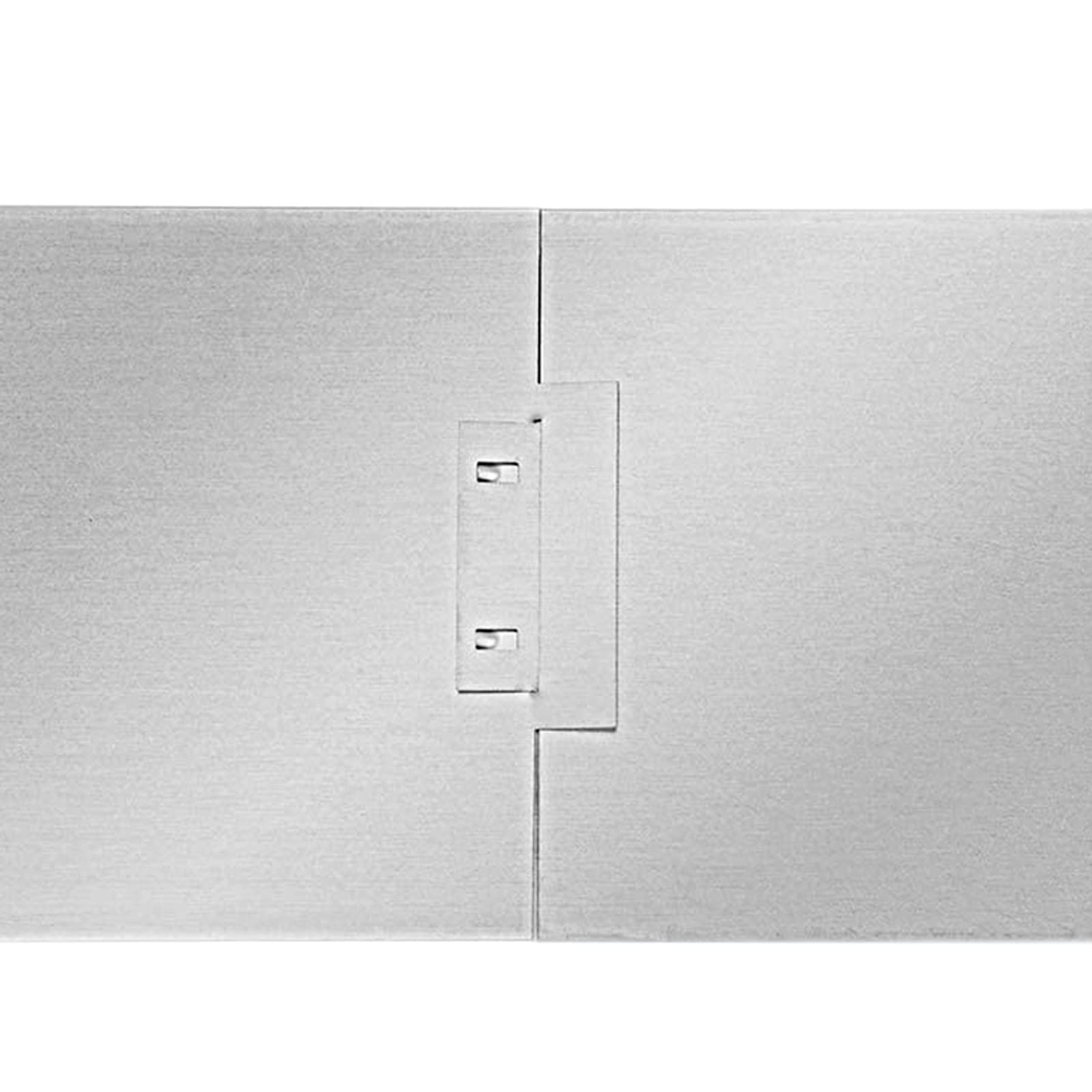FIVMEN 40M Borde de Césped Bordura para Jardín de Metal Galvanizado Borde de Plástico con Hebilla Cercado para Jardín de Corte Flexible, Plata (40 Piezas, 100 x 15 cm)