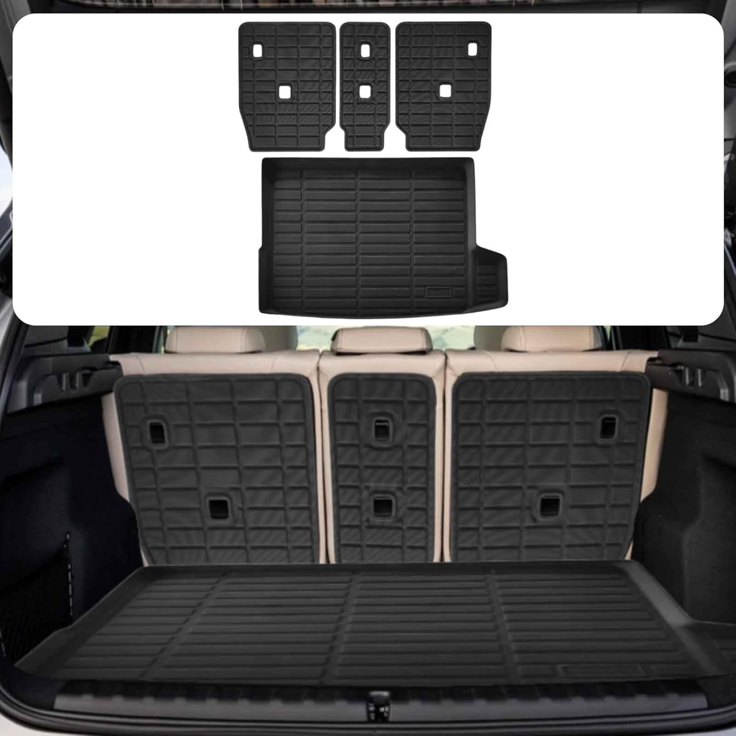 Cargo Mat Cargo Liner for BMW X1 2023-2025 Accessories Trunk Mat Back Seat Cover Protector Backrest Mat Dog Liner