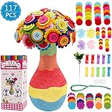 ELTERN-KIND-INTERAKTION - Eltern können die Kinder begleiten und die DIY-Blumensets gemeinsam vervollständigen, was die Kommunikation zwischen Eltern und Kindern verbessert. Diese DIY Kinder Bastelsets sind die beste Wahl in der Freizeit.