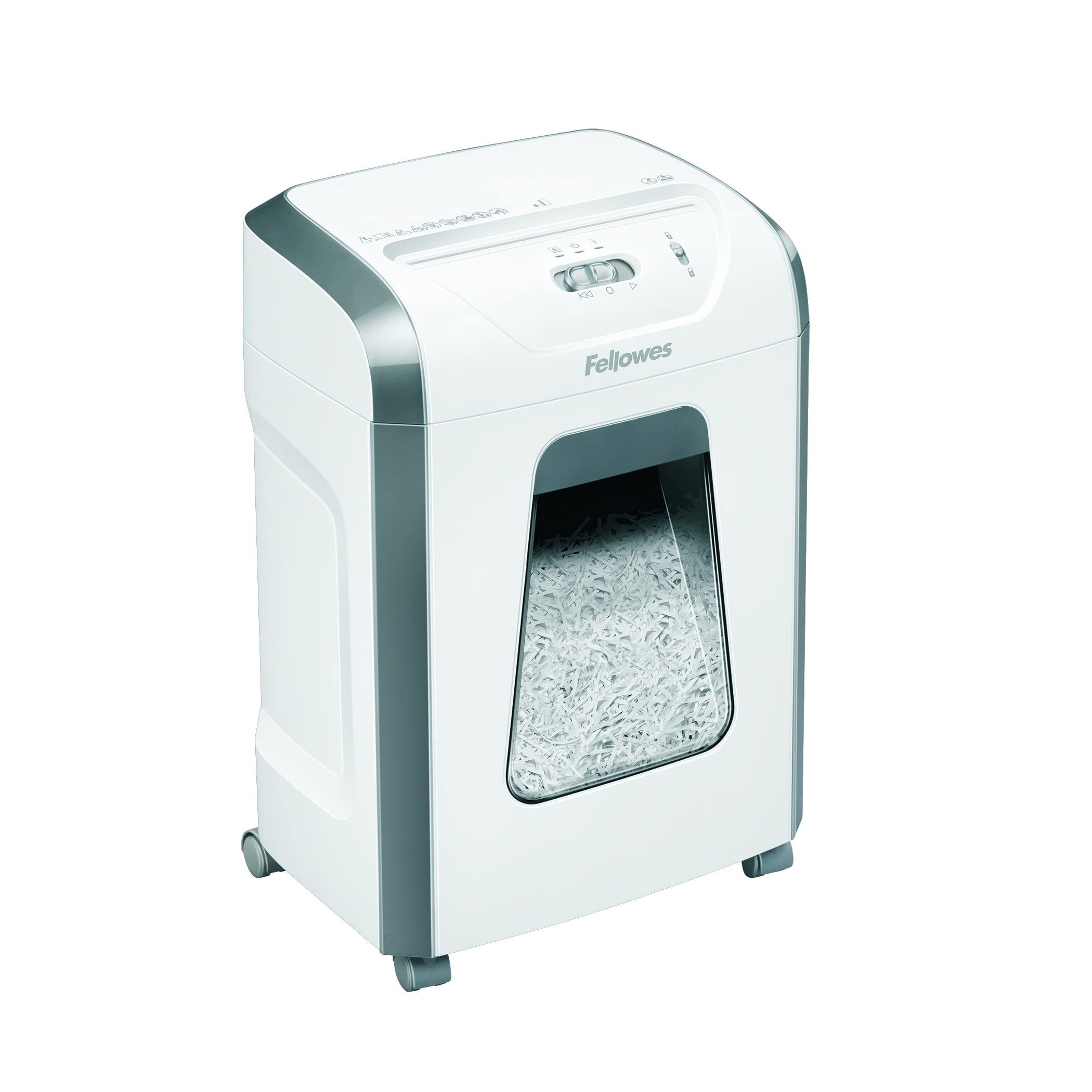 Fellowes Paper Shredder for Home Office Use - 12 Sheet Cross Cut Paper Shredder for Deskside Use - FS-12C Home Shredder with 19L Pull-out Bin - 20 Minute Run-Time - High Security P4 - Amazon Exclusive