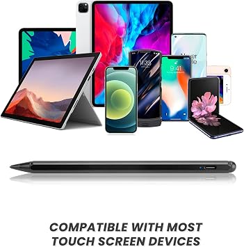 Chromebook Flip 2-in-1 Touchscreen Laptop Stylus Pen, Active Pen Digital Capacitive Stylus for ASUS Chromebook Flip 2-in-1 Laptop Stylus with Ultra Fine Tip,Touch-Control and Rechargeable,Black