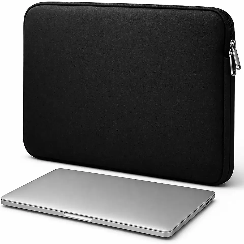 Capa Neoprene P/Notebook Macbook e Tablet até 15,6 Polegadas - Flexível, Macio, Resistente a Respingo, Poeira e Arranhões, Impermeável - Design Slim e Elegante - Proteção Premium com Zíper Reforçado